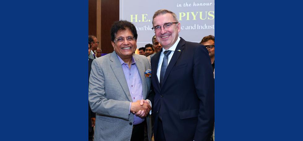 Minister Piyush Goyal meeting Minister Andres Sutt
