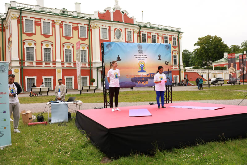 Celebration of 11th International Day of Yoga in Tallinn